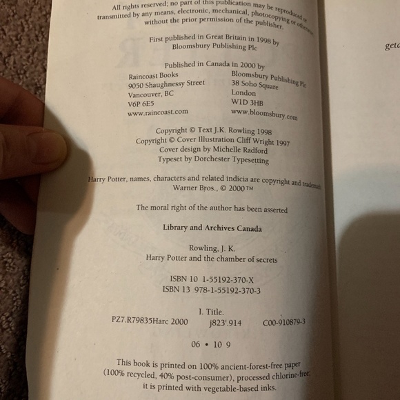 Harry Potter Book (3 for $20) - Picture 4 of 7